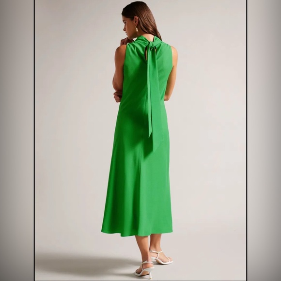 NWT Ted Baker Eleanar Cowl Neck Sleeveless Midi Slip Dress SIZE 2 - Picture 2 of 14